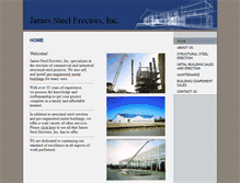 Tablet Screenshot of jamessteelerectors.com